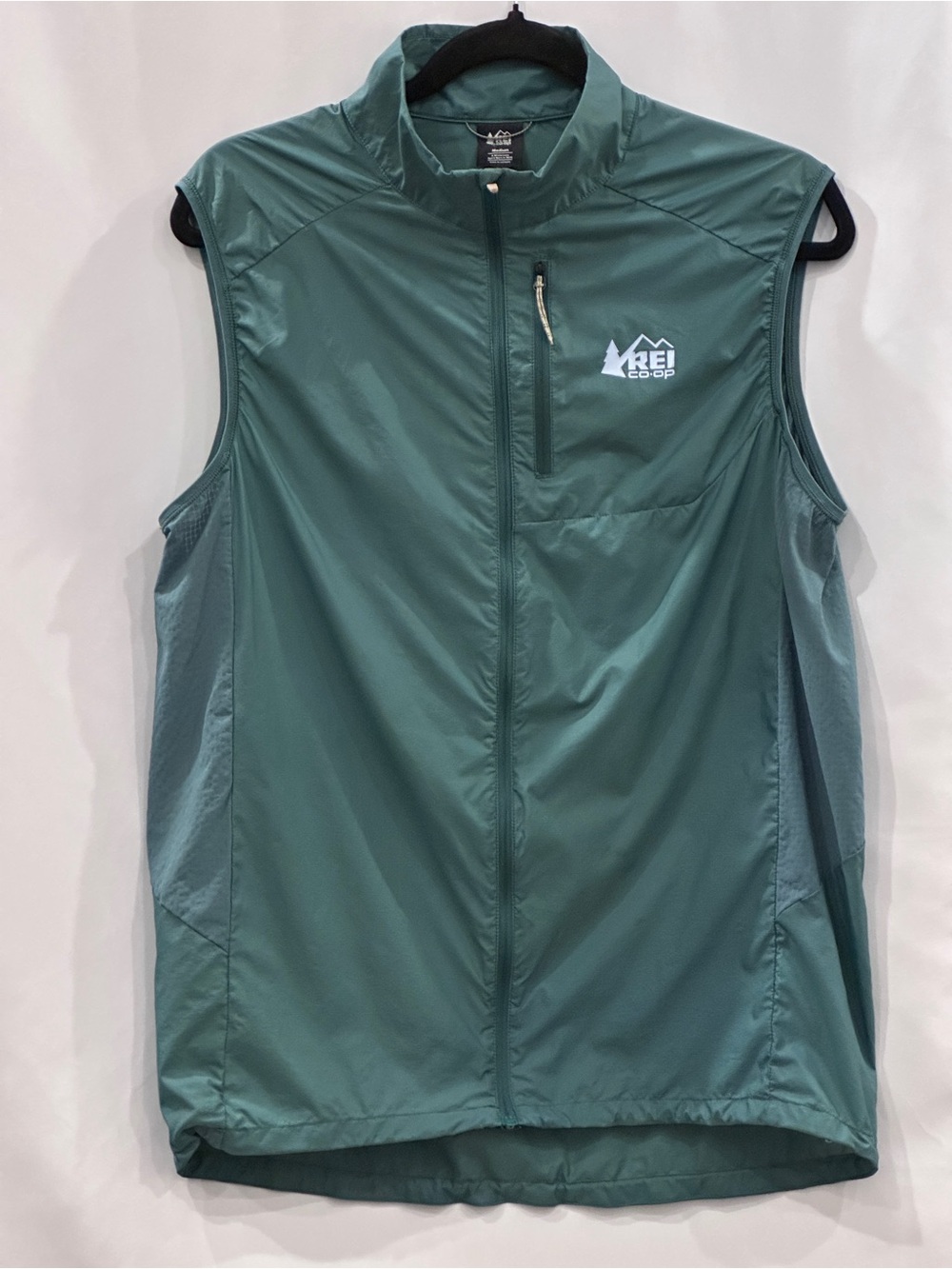 REI Co-op Lightweight Full Zip Vest | Medium | Green Outdoor Hiking Vest
